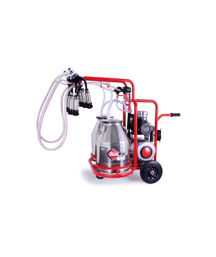 Machine a traire double seaux vache