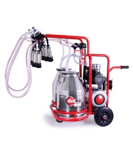 Machine a traire double vache inox