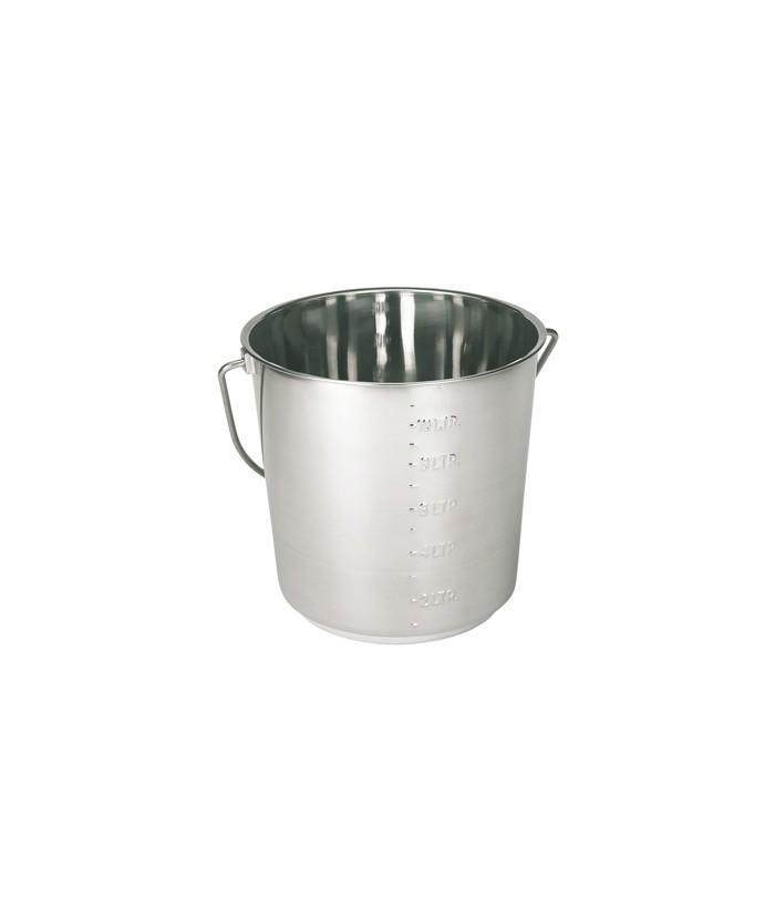 Seau acier inoxydable 10 litre